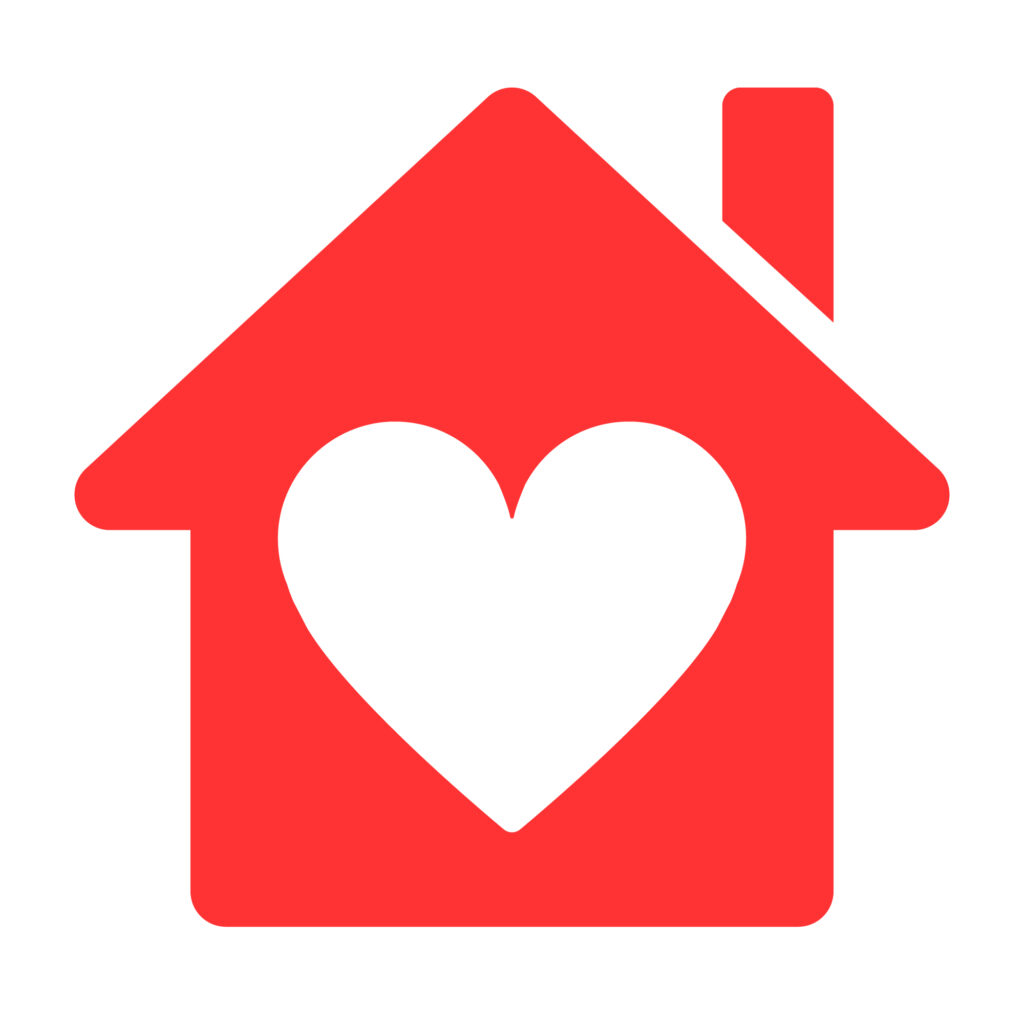 House,With,Heart,Pictogram.,Love,Home,Icon.,Modern,Vector,Illustration
